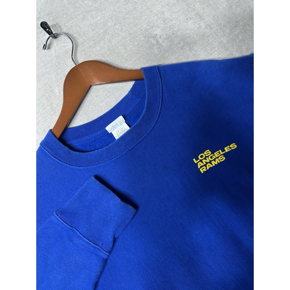 Champion Reverse Weave Los Angeles Rams Sweatshirt Size 2XL Long sleeve Blue NFL